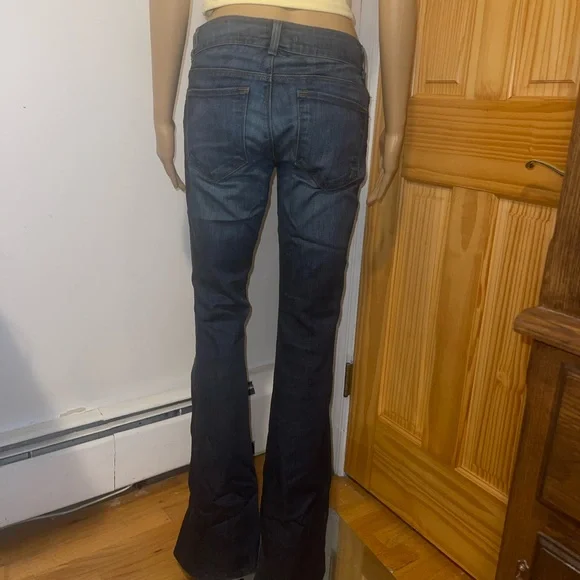 J Brand low rise jeans dark blue bootcut size 27 - Picture 3 of 4